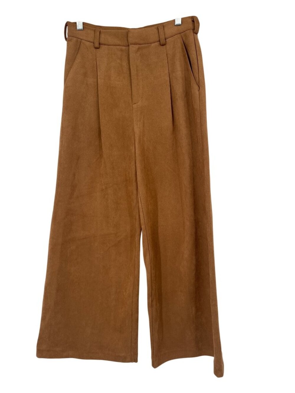 A Loves A Brown High-Rise Wide Leg Pants faux suede size 8